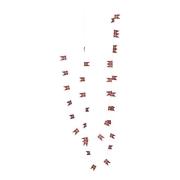 House Doctor - Flags girlander 500 cm rød champagne