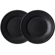 PotteryJo - Daria tallerken 28 cm 2 stk ink black