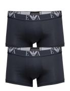 Mens Knit 2Pack Boxe Boksershorts Blue Emporio Armani