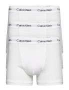 Trunk 3Pk Boksershorts White Calvin Klein