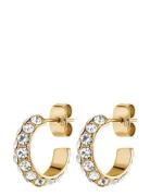 Heidi Sg Crystal Accessories Jewellery Earrings Hoops Gold Dyrberg/Ker...