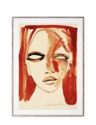 Red Portrait - 50X70 Cm Home Decoration Posters & Frames Posters Illus...