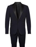 Responsibly Made Stretch Tuxedo Sui Smoking Blue Lindbergh