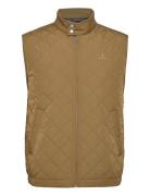 D1. Quilted Windcheater Vest Vest Green GANT