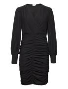 Vijosa V-Neck Short Dress/Ka Kort Kjole Black Vila