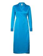 Yassigne Ls Midi Dress - Ca Maxikjole Festkjole Blue YAS