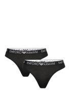 Ladies Knitted Bi-Pa Stringtruse Undertøy Black Emporio Armani