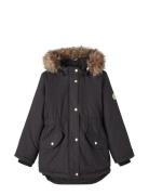 Nkfmarlin Parka Jacket Pb Fo Parkas Jakke Black Name It