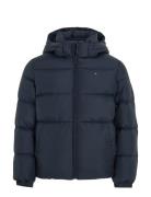 Essential Down Jacket Fôret Jakke Navy Tommy Hilfiger