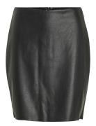 Vidagmar Hw Pu Skirt - Noos Kort Skjørt Black Vila