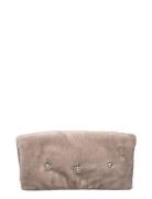 Paris, 1886 Embellished Faux Fur La Bags Clutches Beige STINE GOYA