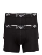 Mens Knit 2Pack Boxe Boksershorts Black Emporio Armani