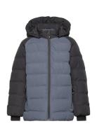 Ski Jacket - Quilt -Contrast Fôret Jakke Blue Color Kids