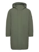 Crinkle Nylon Down Parka Parkas Jakke Khaki Green Calvin Klein