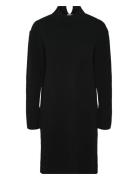 Yasemilie Ls High Neck Knit Dress S.noos Kort Kjole Black YAS