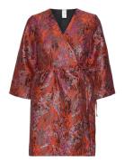 Yasjasta 3/4 Wrap Dress - Show Kort Kjole Red YAS