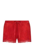 Short Velours Scallop Lace Shorts Red Hunkemöller