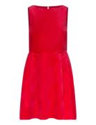 Dress Irma Velvet Kort Kjole Red Lindex