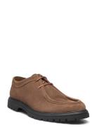 Biagil Moctoe Shoe Suede Mokasiner Lave Sko Brown Bianco