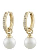 Core Pearl Ring Ear Accessories Jewellery Earrings Hoops Gold SNÖ Of S...