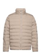 Slhbarry Quilted Jacket Noos Fôret Jakke Beige Selected Homme