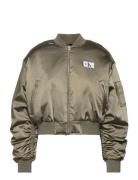 Satin Bomber Bomberjakke Green Calvin Klein Jeans