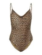 Pcbaomi Swimsuit Sww Noos Bc Badedrakt Badetøy Brown Pieces