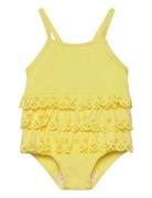 Sway Bathing Suit Badedrakt Badetøy Yellow MarMar Copenhagen