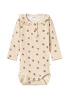 Nbfgaya Ls Slim Body Jan Lil Bodies Long-sleeved Beige Lil'Atelier