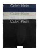 Trunk 3Pk Boksershorts Black Calvin Klein