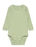 Body Basic Rib Bodies Long-sleeved Green Lindex