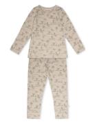 Melvin Homewear Set Pyjamas Sett Beige That's Mine