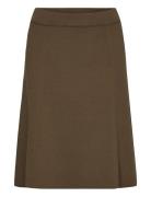 Heavy Knit Skirts Knelangt Skjørt Brown Marc O'Polo