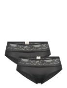 Eco Moon/Lace-2Pp Hipster_Classic Hipstertruse Undertøy Black Dorina