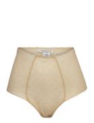 Christyup High String Lingerie Panties High Waisted Panties Beige Unde...