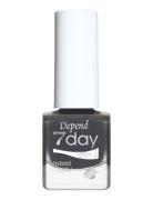 7Day Hybrid Polish 7303 Neglelakk Sminke Black Depend Cosmetic