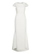 Yaschrista Cs Maxi Train Dress - Celeb Maxikjole Festkjole White YAS