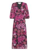 Welma Dress Knelang Kjole Pink Fabienne Chapot