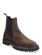 Tatum Suede Chelsea Boot Støvletter Chelsea Boot Brown Les Deux