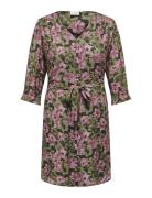 Carelona 3/4 Knee Dress Aop Dresses Wrap Dresses Multi/patterned ONLY ...