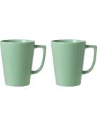 Gc Mug 34 Cl 2 Pcs. Home Tableware Cups & Mugs Coffee Cups Green Rosen...