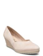 Women Court Sho Sko Wedge Cream Tamaris