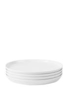 Gc Essentials Frokosttallerken Ø20.5 Cm Hvid 4 Stk. Home Tableware Pla...