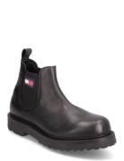 Tjm Napa Leather Støvletter Chelsea Boot Black Tommy Hilfiger