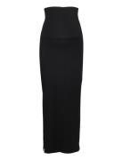 Mlemma Tube Maxi Skirt A. E. Noos Langt Skjørt Black Mamalicious