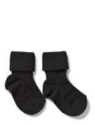 Anklesock 2/2 Pad Baby Socks & Tights Baby Socks Black Mp Denmark