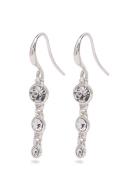 Lucia Recycled Crystal Earrings Øredobber Smykker Silver Pilgrim