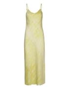 Bryony Estrella Dress Knelang Kjole Yellow AllSaints