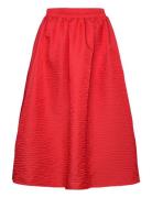 Vimabelle Hw Midi Volume Skirt Knelangt Skjørt Red Vila