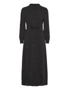 Vmshilah Naja Ls Long Shirt Dress Wvn Ga Knelang Kjole Black Vero Moda